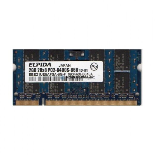 Оперативная память Elpida HP 2GB (1*2GB) 800MHZ PC2-6400 DDR2 SODIMM MEMORY DIMM (EBE21U8AFSA-8G-F)