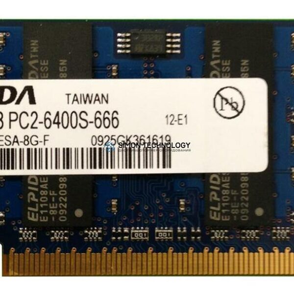 Оперативная память Elpida ELPIDA 2GB (1*2GB) 2RX8 PC2-6400S DDR2-800MHZ SODIMM (EBE21UE8AFSB-8G-F)