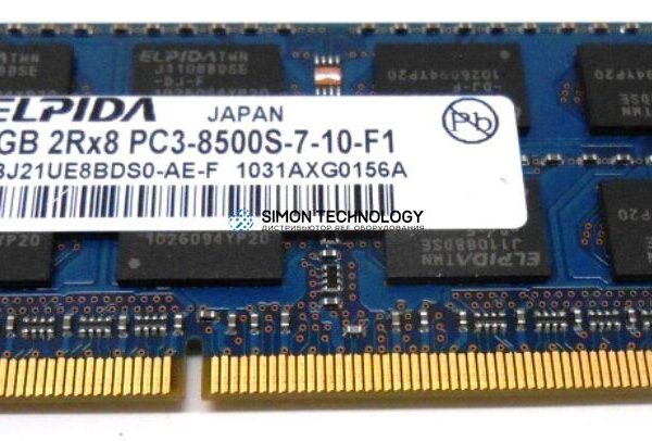 Оперативная память Elpida ELPIDA 2GB (1*2GB) 2RX8 PC3-8500S DDR3-1066MHZ SODIMM (EBJ21UE8BDS0-AE)