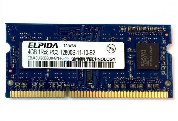 Оперативная память Elpida ELPIDA 4GB (1*4GB) 1RX8 PC3-12800S-11 DDR3-1600MHZ SODIMM (EBJ40UG8BBU0-GN-F)
