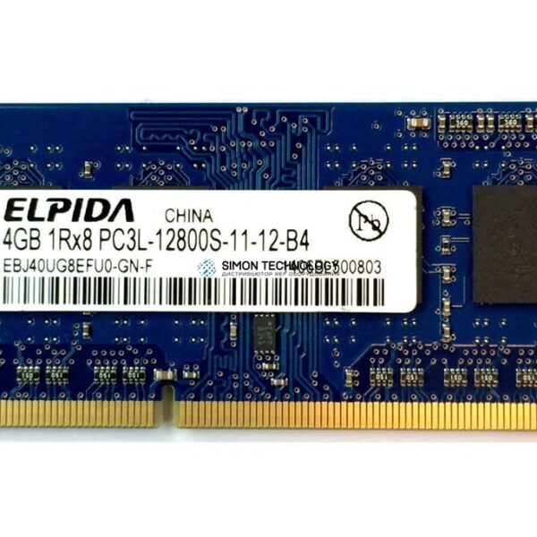 Оперативная память Elpida ELPIDA 4GB (1*4GB) 1RX8 PC3-12800S DDR3-1600MHZ SODIMM (EBJ40UG8EFU0-GN-F)
