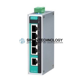 Коммутаторы MOXA Moxa Industrial Unmanaged Ethernetswitch. Metal (EDS-205A-T)