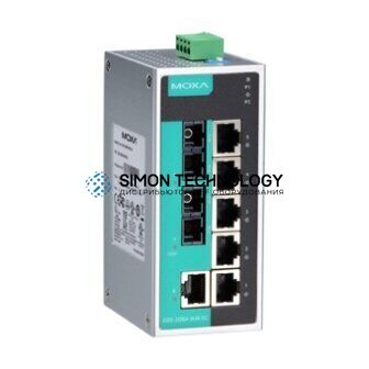 Коммутаторы MOXA Moxa Industrial Unmanaged Ethernetswitch. Metal (EDS-208A-SS-SC-T)
