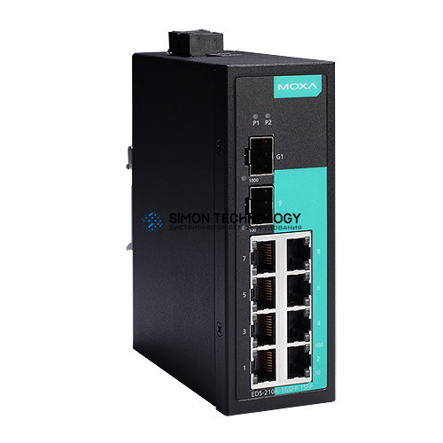 Коммутаторы MOXA Moxa Industrial Unmanaged Ethernetswitch (EDS-210A-1GSFP-1SFP-T)