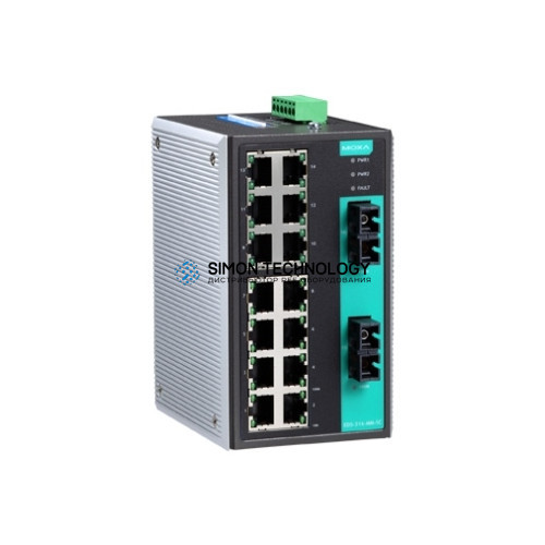 Коммутаторы MOXA Moxa Industrial Unmanaged Ethernetswitch (EDS-316-S-SC)