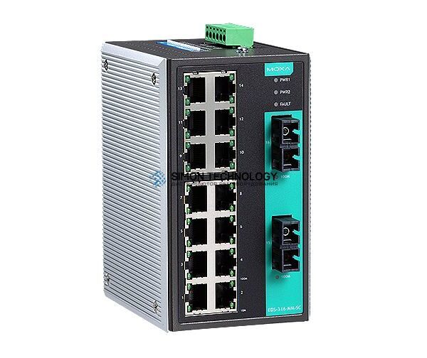 Коммутаторы MOXA Moxa Industrial Unmanaged Ethernetswitch (EDS-316-SS-SC)