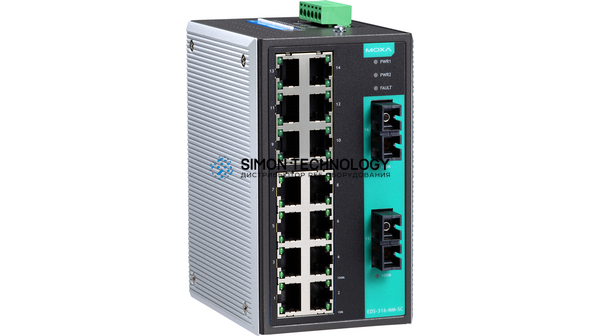 Коммутаторы MOXA Moxa Industrial Unmanaged Ethernetswitch (EDS-316-SS-SC-80)