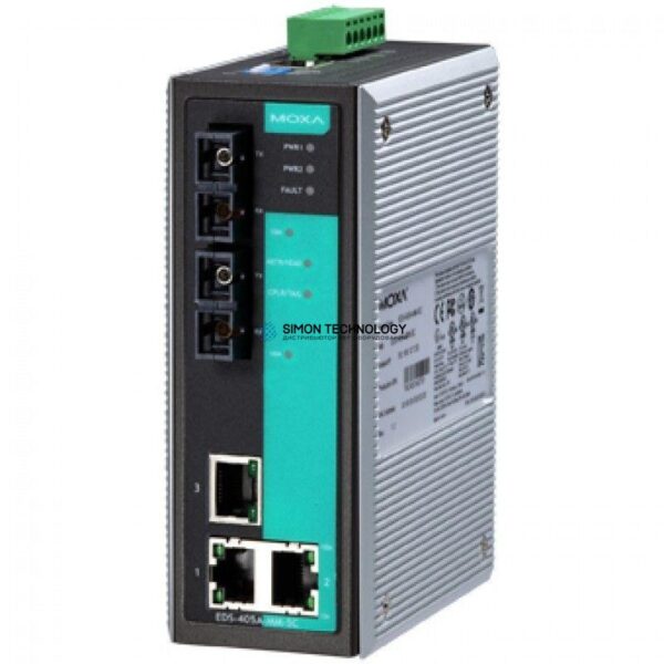 Коммутаторы MOXA Moxa Industrial Managed Redundant Ethernetswitch (EDS-405A-MM-SC)