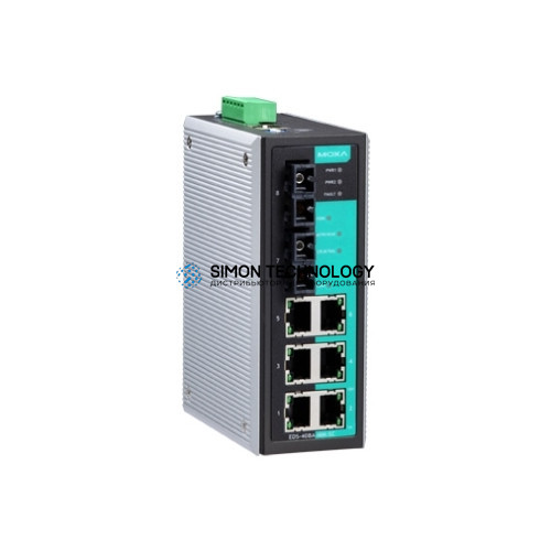Коммутаторы MOXA Moxa Industrial Managed Redundant Ethernetswitch (EDS-408A-MM-SC)