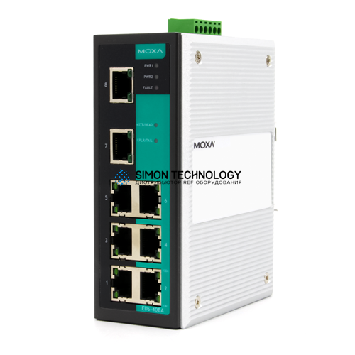 Коммутаторы MOXA Moxa Industrial Managed Redundant Ethernetswitch (EDS-408A)
