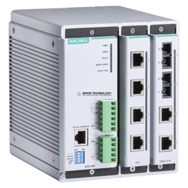 Коммутаторы MOXA Moxa Modular Managed Redundant Ethernet Switch (EDS-608)