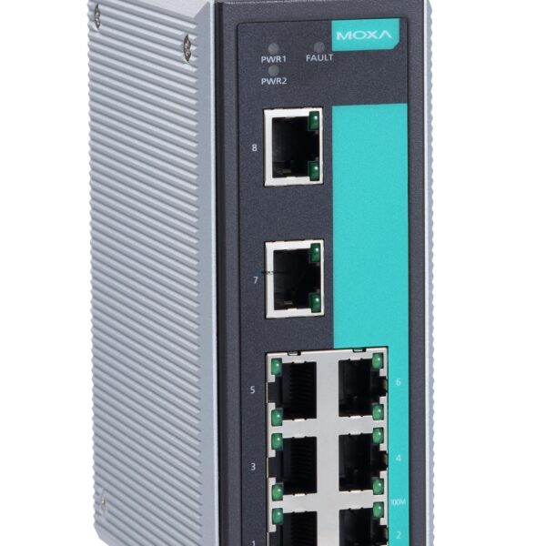 Коммутаторы MOXA Moxa Industrial Unmanaged Ethernetswitch. 4Xpoe (EDS-P308-S-SC)