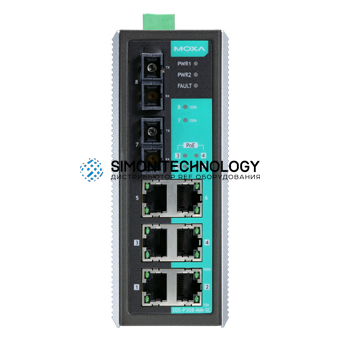 Коммутаторы MOXA Moxa Industrial Unmanaged Ethernetswitch. 4Xpoe. W (EDS-P308-SS-SC-T)