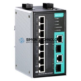 Коммутаторы MOXA Industrial Managed Ethernetswitch. 8Xpoe (EDS-P510A-8PoE-2GTXSFP)