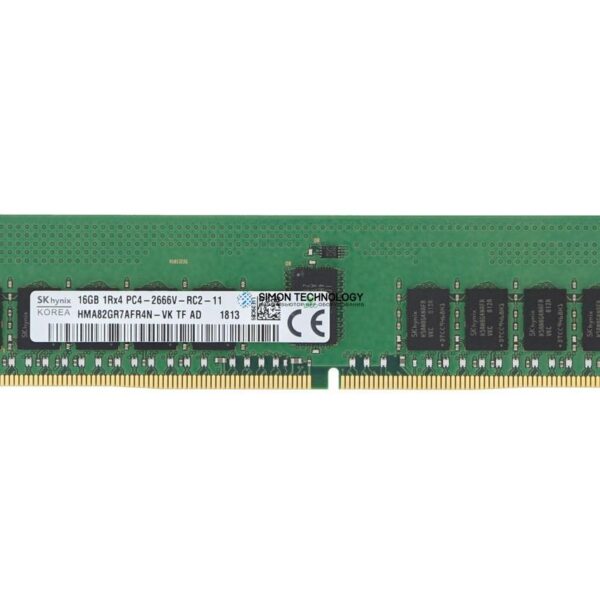Оперативная память HP HP DDR4-RAM 16GB PC4-2666V ECC RDIMM 1R - (HMA82GR7JJR4N-VK)