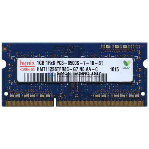 Оперативная память Hynix HYNIX 1GB 1RX8 PC3-8500S LAPTOP SODIMM (HMT112S6TFR8C-G7)