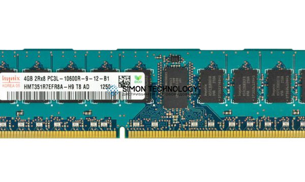 Оперативная память Hynix 4GB 2RX8 PC3L-10600R DDR3-1333MHz (HMT351R7EFR8A-H9)