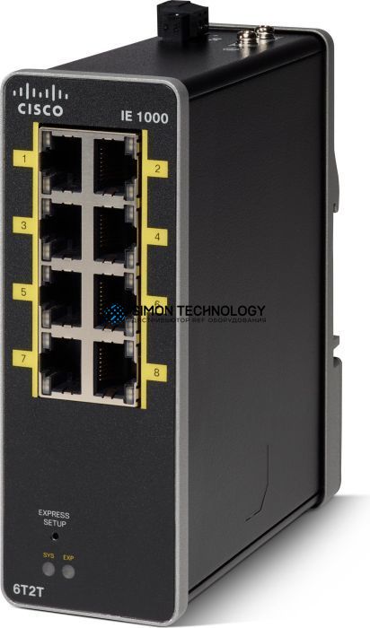 Коммутаторы Cisco Industrial Ethernet 1000 Series — Switch — verwaltet (IE-1000-6T2T-LM)