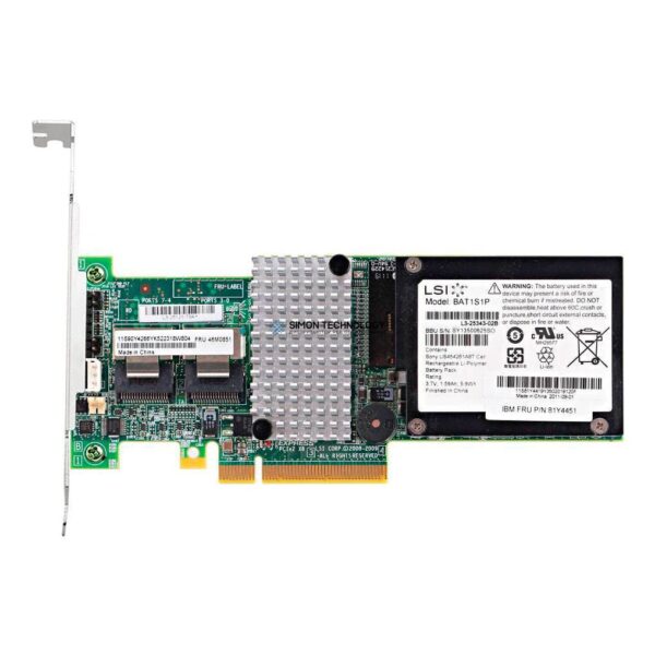 Контроллер RAID LSI 9260-4I 6GB 4 PORT INTERNAL PCI-E SAS RAID CONTROLLER (L3-25121-79A)