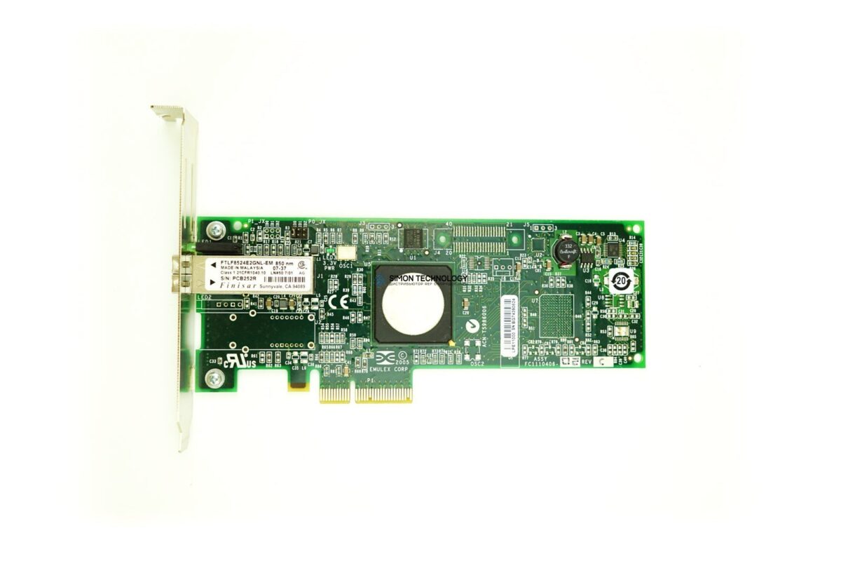 Контроллер Emulex 4GB SINGLE PORT PCI-E FC HBA WITH HIGH PROFILE BRACKET (LPE11000-HP)