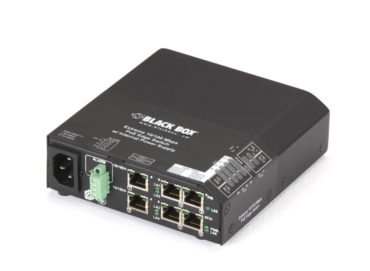 Коммутаторы Black Box PoE PSE Switch 6-Port Extreme - 100-240 VAC (LPH240A-P)