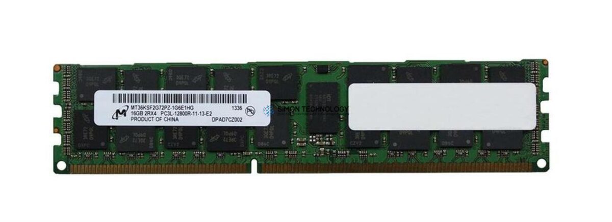 Оперативная память Micron 16GB 2Rx4 PC3L-12800R DDR3-1600MHz (MT36KSF2G72PZ-1G6E1F)