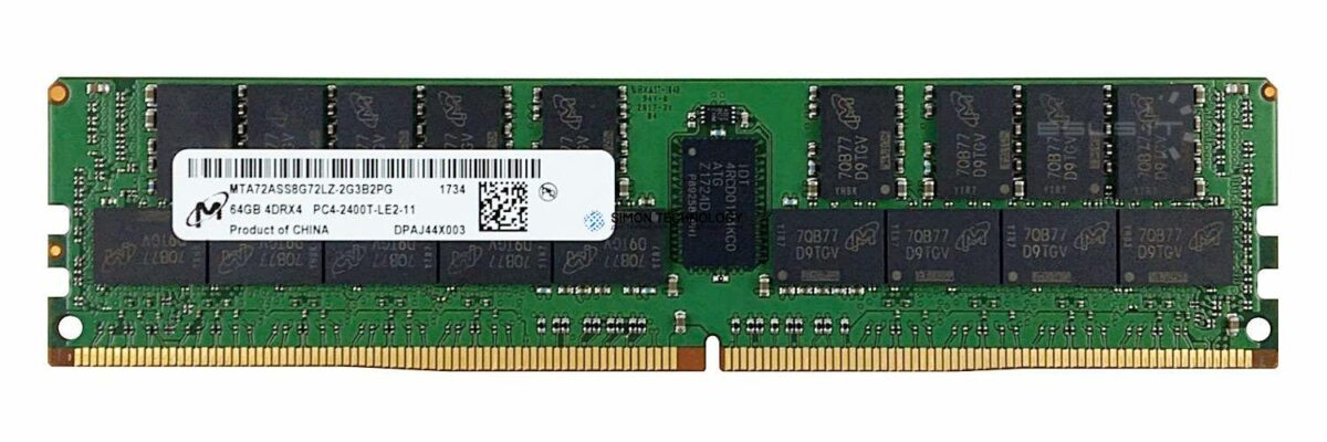 Оперативная память Micron 64GB 4Rx4 PC4-19200T DDR4-2400MHz (MTA72ASS8G72LZ-2G3B2)