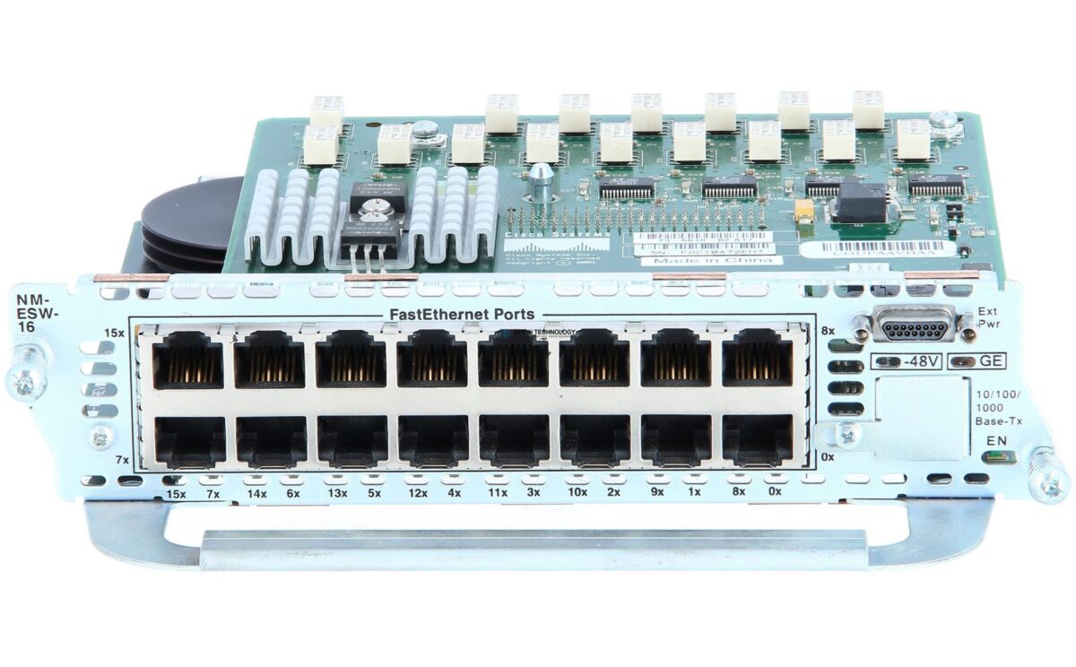 Модуль Cisco CISCO 16-PORT 10/100 ETHERNET NETWORK MODULE (NM-ESW-16)
