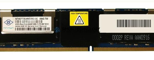 Оперативная память Nanya DELL Nanya 4GB DDR2 667MHz 2Rx4 FB DIMM (NT4GT72U4ND2BD-3C)