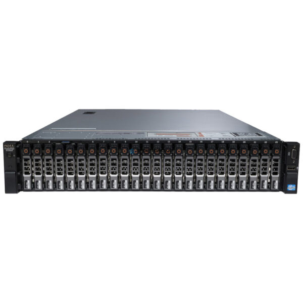 Сервер Dell PowerEdge R720XD Rack Server 2U, Up to 2 CPUs, 24 DIMM slots (Max. 1.5TB using 64GB DIMMs), 24 x 2,5" HDD Bays, 6 x PCIe slots, Redundant PSUs (PER720XD 24-Bay 2.5)