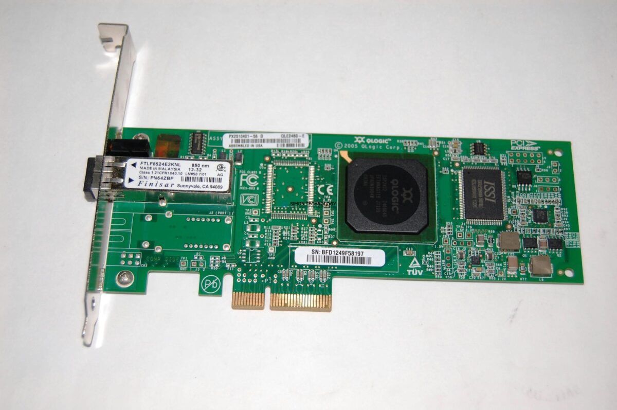 Контроллер EMC 4GB PCIE SINGLE PORT FC HBA (QLE2460-E)