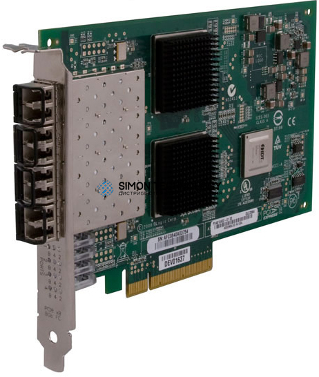 Контроллер QLogic QLOGIC 8GB QUAD PORT FIBRE PCI-E (QLE2564-CK)