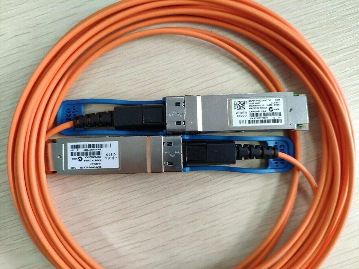 Кабели Cisco QSFP to QSFP active optical cables 7M (QSFP-H40G-AOC7M)