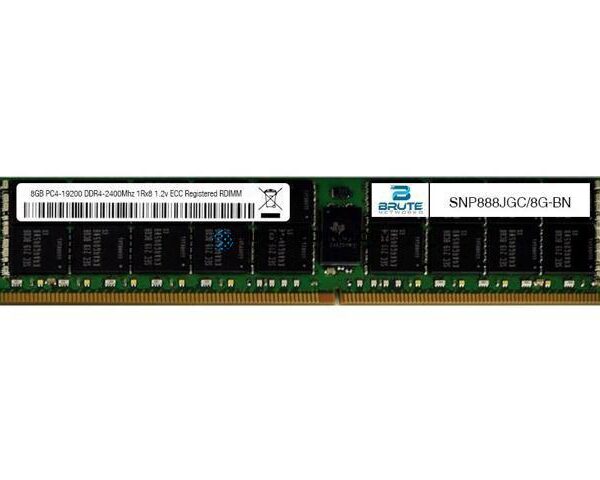 Оперативная память Dell DELL 8GB DDR4 2400MHz 1Rx8 1.2V RDIMM (SNP888JGC)