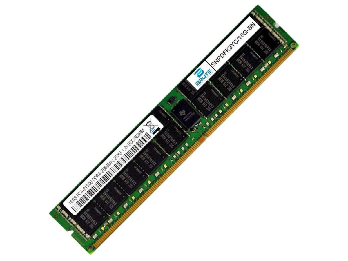 Оперативная память Dell DELL 16GB DDR4 2666MHz 2Rx8 1.2V RDIMM (SNPDFK3YC)