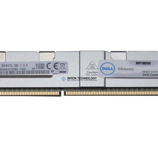 Оперативная память Dell HDS 32GB DDR3 1600MHz 4Rx4 1.35V LRDIMM (SNPF1G9D)