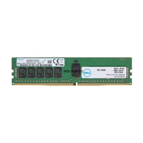 Оперативная память Dell 3RD PARTY 8GB (1*8GB) 2RX8 PC4-17000P-R DDR4-2133MHZ 1.2V RDIMM (SNPV0X3JC/8G)