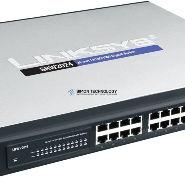 Коммутаторы Cisco LINKSYS - - 24-Port 10/100/1000 Gigabit Switch with Web View and SNMP (SRW2024)