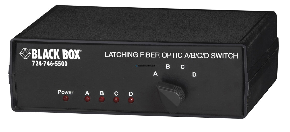 Black Box Ultra Secure Multi-m A/B/C/D Switch -Latching ST (SW1005A)