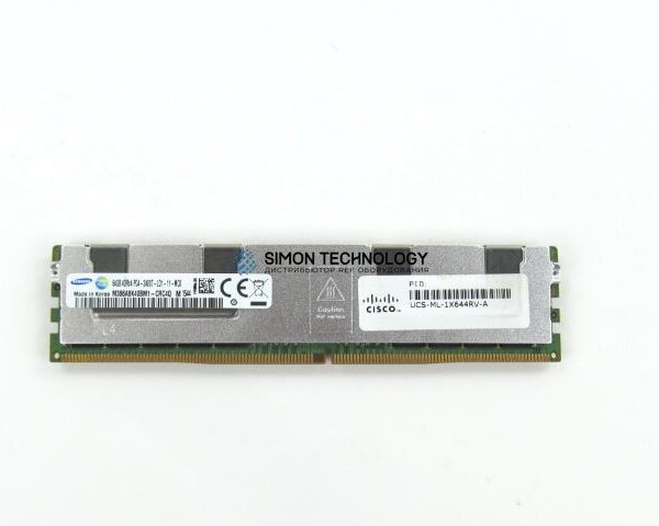 Оперативная память Cisco Cisco RF Memory 64GBDDR4-2400MHzLRDIMM/PC4- (UCS-ML-1X644RV-A-RF)