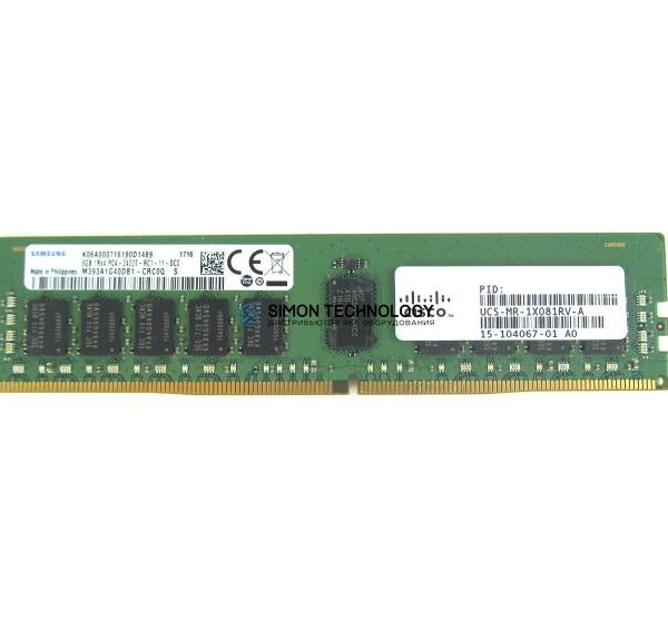 Оперативная память Cisco CISCO 8GB 1RX4 PC4-2400T-R MEMORY MODULE (1X8GB (UCS-MR-1X081RV-A)