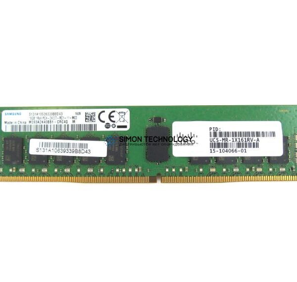 Оперативная память Cisco Cisco DDR4-RAM 16GB PC4-2400T ECC RDIMM 1R - (UCS-MR-1X161RV-A=)