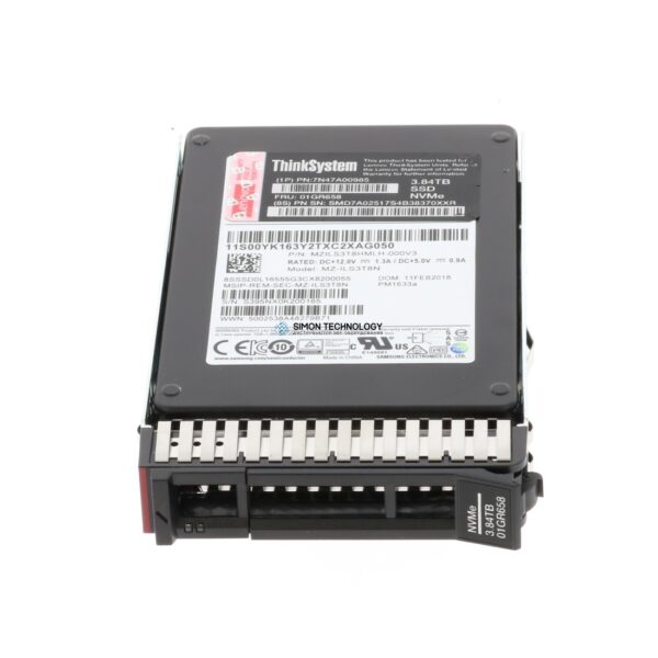 SSD Lenovo ThinkSystem U.2 PM963 3.84TB Entry NVMe PCIe 3.0 (01GR658)