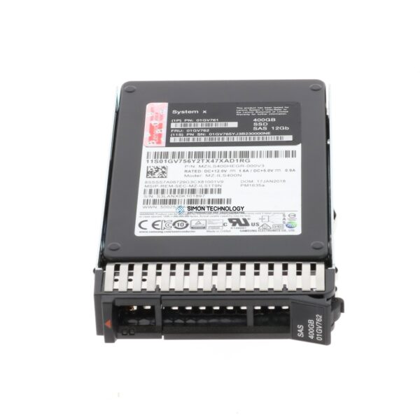SSD Lenovo PM1635a 400GB Enterprise Mainstream 12Gb SAS G3HS (01GV762)
