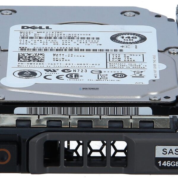 Жесткий диск Dell 146GB 15K SAS 2.5 6GBPS (CA07069-B20400DE)