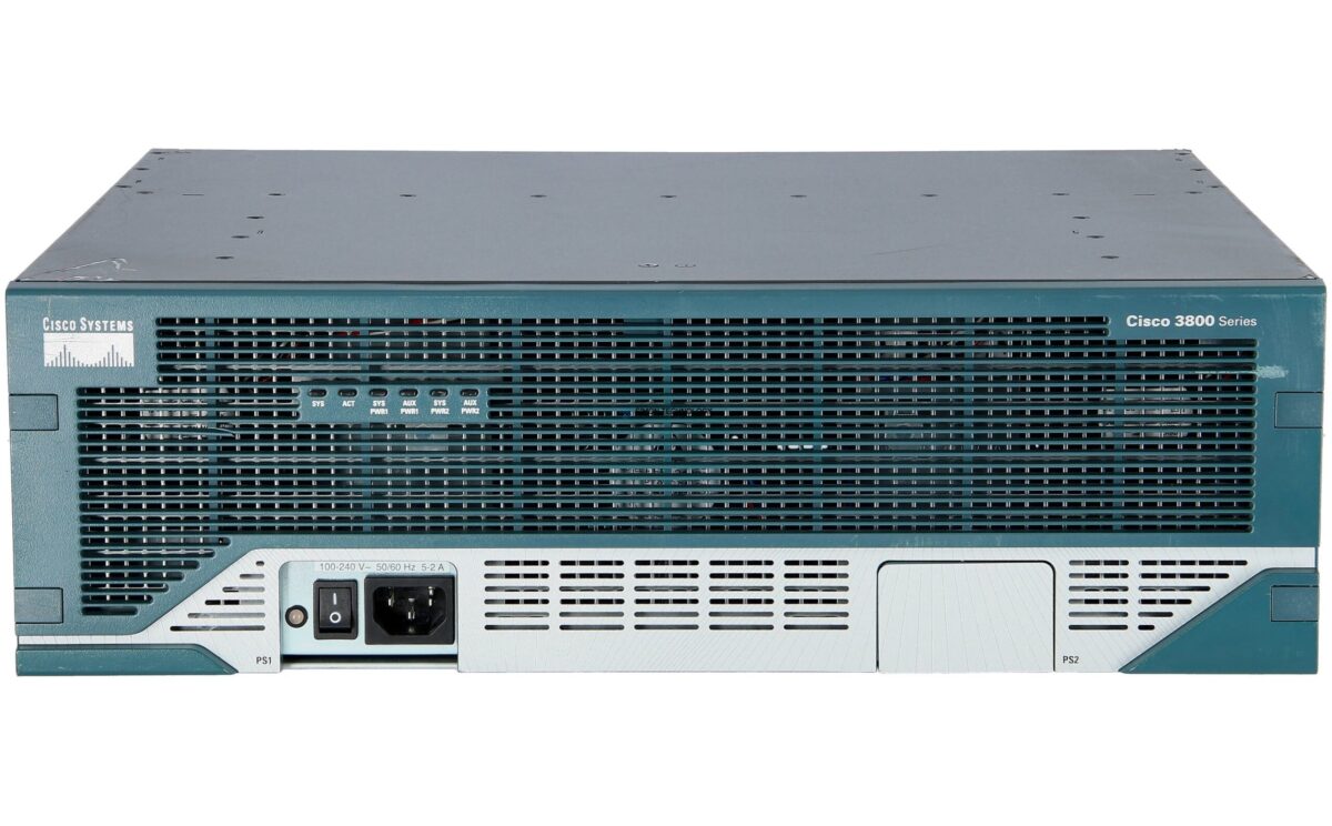 Маршрутизатор Cisco 3845 Voice Bundle w/ PVDM2-64,FL-CCME-250,SP Serv,128F/512D (CISCO3845-CCME/K9)