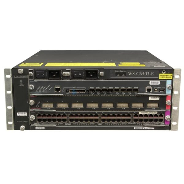 Коммутатор Cisco Switch 6503-E 48x 100Mbit RJ45 8x 1Gbit SC 8x SFP 1GbE - (Catalyst C6500 Series)