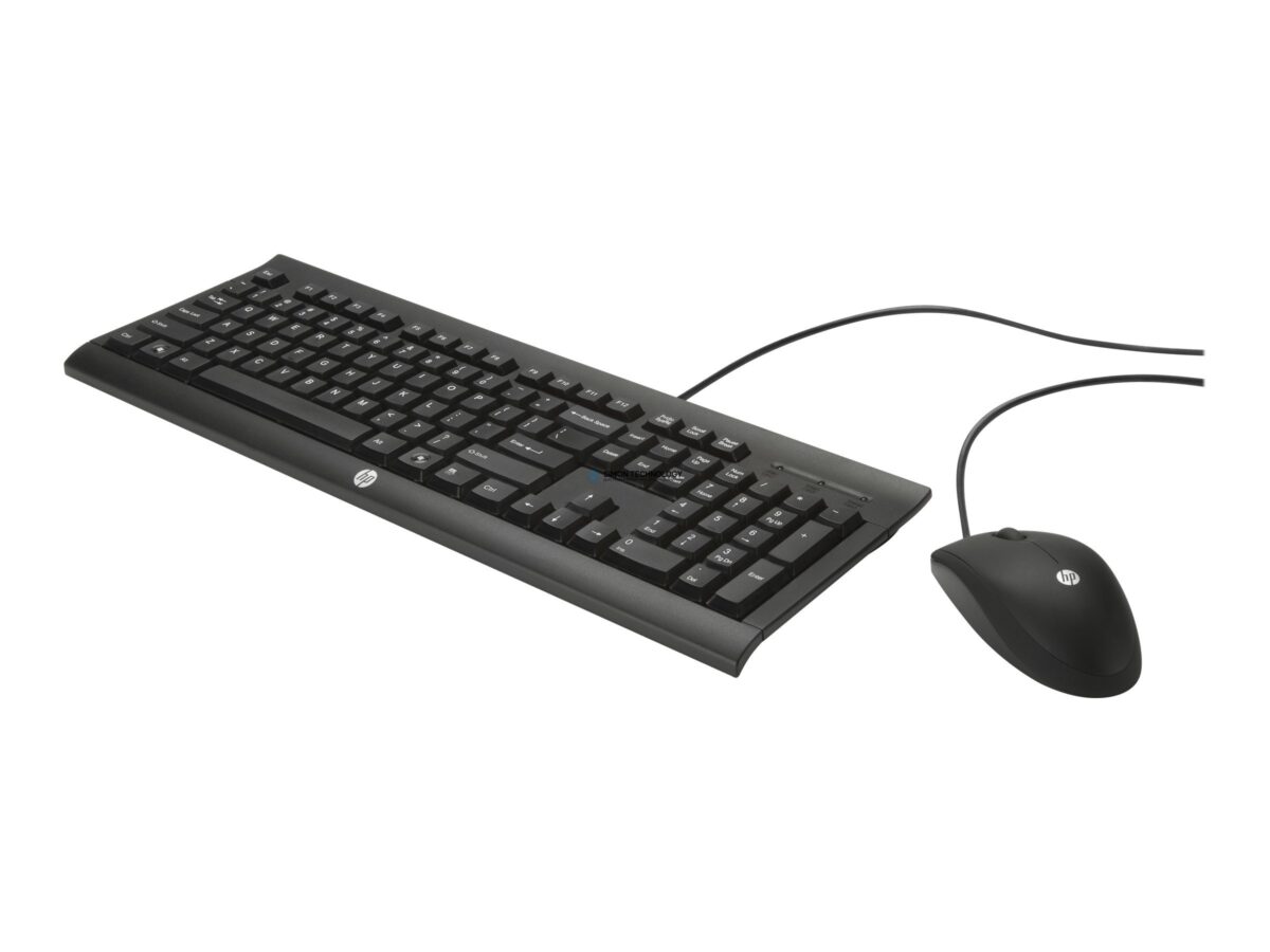 HP C2500 Desktop - Tastatur - Optisch - 3 Tasten QWERTZ - Schwarz (H3C53AA#ABD)