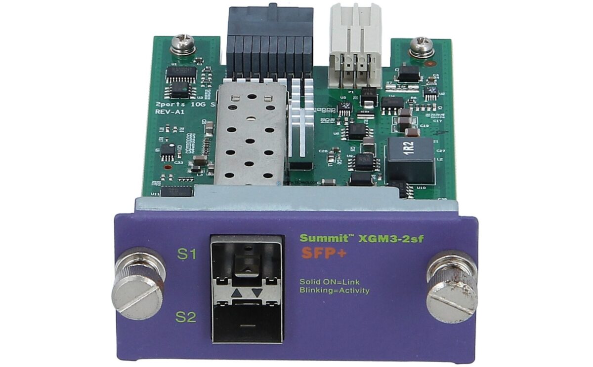 Модуль Extreme Networks card, two unpopulated 10 Gigabit SFP+ slots, com (XGM3-2SF)
