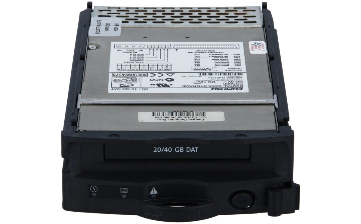 Стример HPE - Bandlaufwerk - Streamer - 20 GB 3,5" Plug-In Modul SCSI (215488-B21)